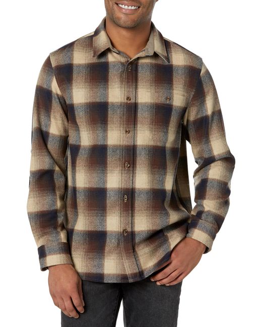 Pendleton Brown Long Sleeve Classic-fit Trail Shirt for men