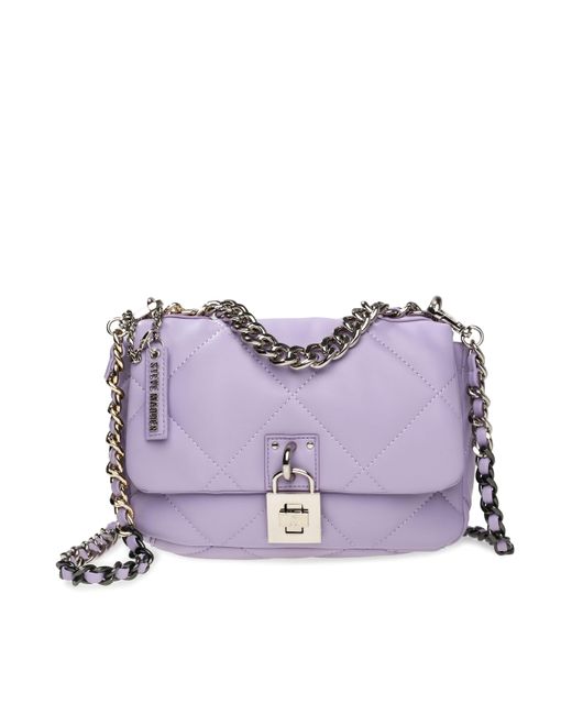 Steve Madden Terrap Quilted Crossbody in Lavender (Purple) Lyst