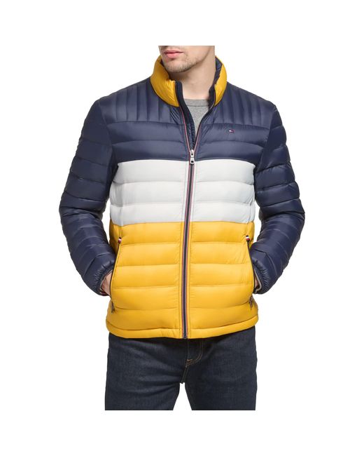 Tommy Hilfiger Blue Ultra Loft Lightweight Packable Puffer Jacket for men
