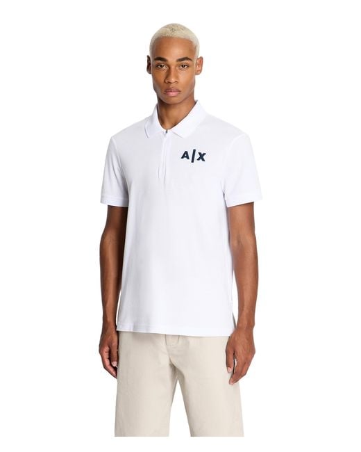 Armani exchange sale zip polo