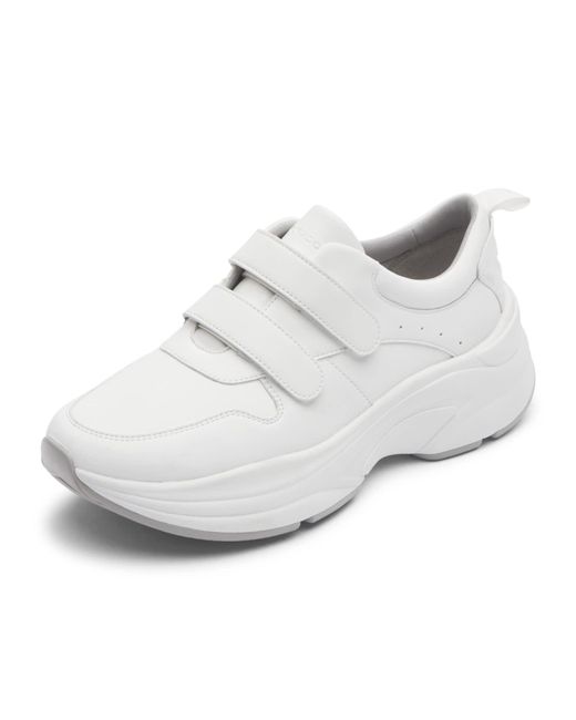 Rockport White Prowalker W D Strap Sneaker
