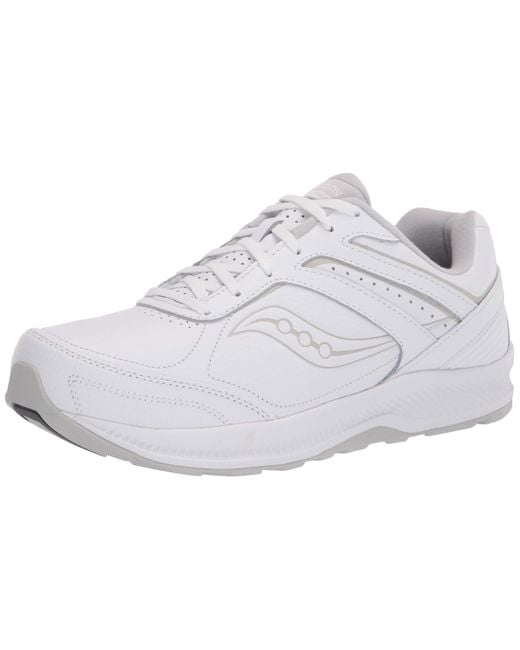 Saucony White Echelon Walker 3 Walking Shoes for men