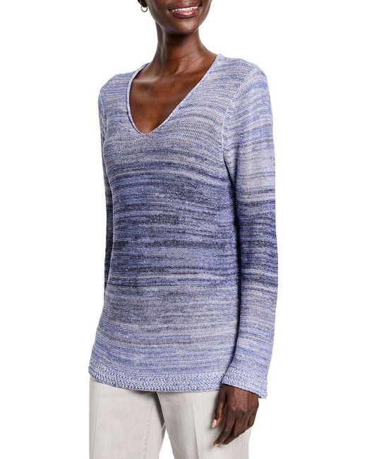 NIC+ZOE Blue Nic+zoe Hazy Shades Sweater