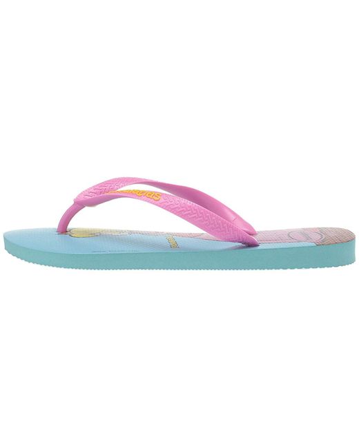 blue and pink havaianas