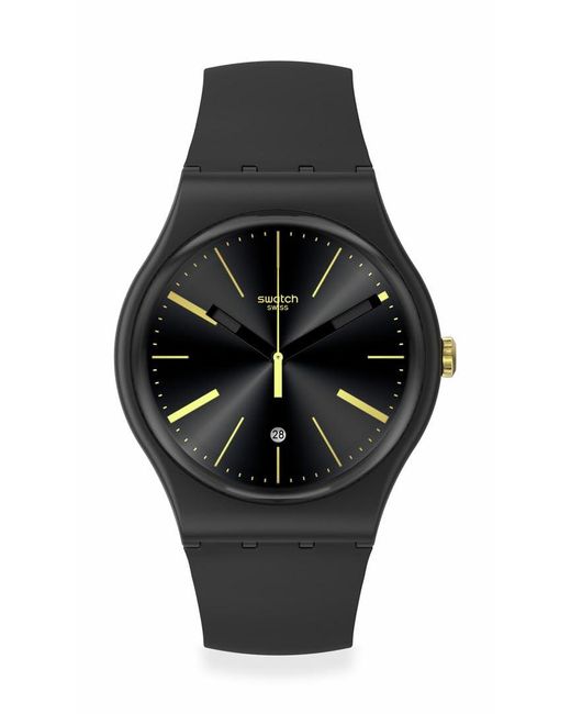 Swatch Black A Dash Of Yellow
