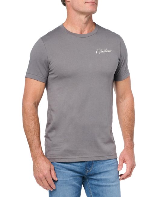 Pendleton Gray Harding Graphic T-shirt for men