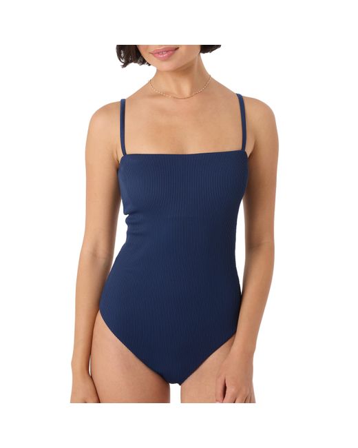 Roxy Blue Standard One Piece Swimsuit – Bandeau Bathing