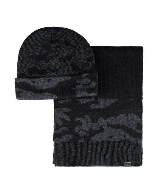 Kenneth Cole Black Reaction Warm Winter Beanie Hat for men