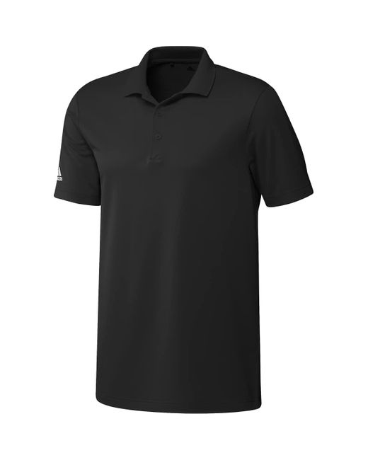 Adidas Black Golf Performance Primegreen Polo Shirt for men