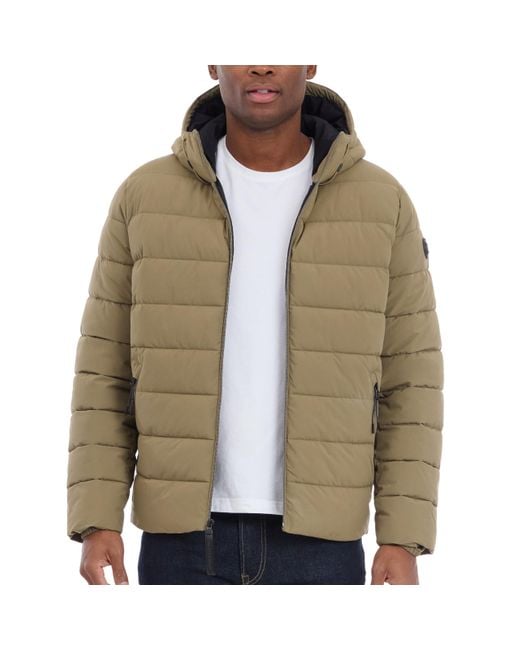 Michael Kors Green Hooded Puffer Jacket for men