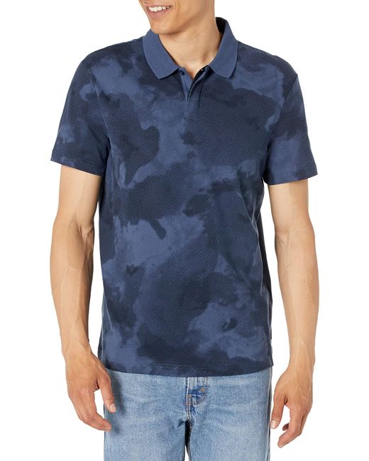 Emporio Armani Blue A | X Armani Exchange Cotton Piquet Regular Fit Polo Shirt for men