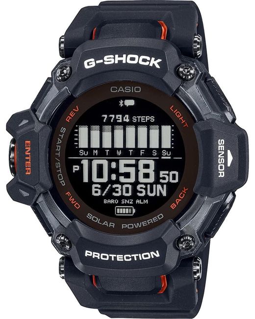 G-Shock Black Digital Quartz Watch With Plastic Strap Gbd-h2000-1aer