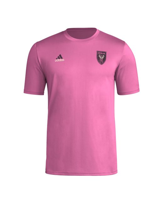 Adidas Pink Long Sleeve Pre-game T-shirt for men