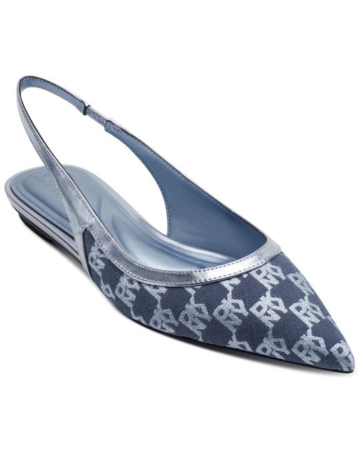 DKNY Blue Women's Footwear Millbury - Slingback,periwinkle,9.5