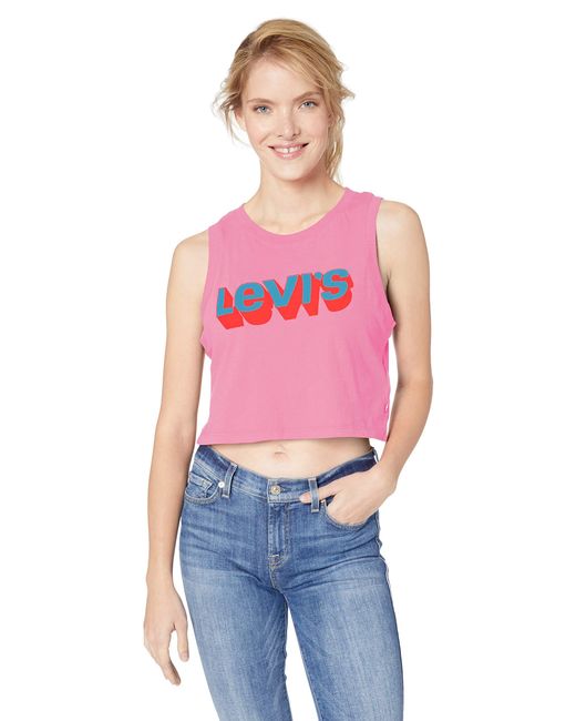 levis pink top