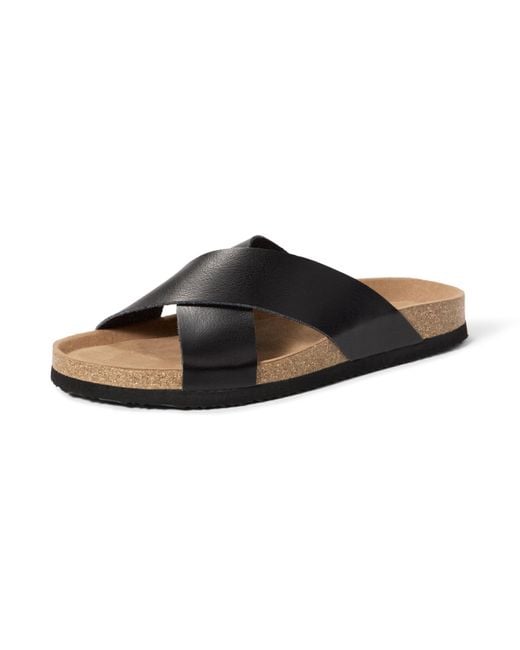 Sandalias Cruzadas Hombre Amazon Essentials de hombre de color Black