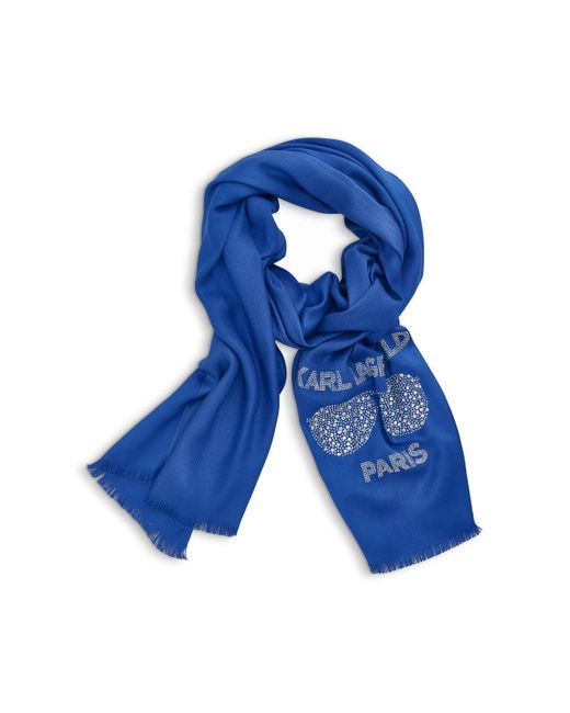 Karl Lagerfeld Paris Accessories Scarf,electric Indigo,1sz in Blue