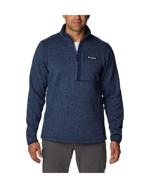 Columbia Blue Sweater Weather Half Zip for men