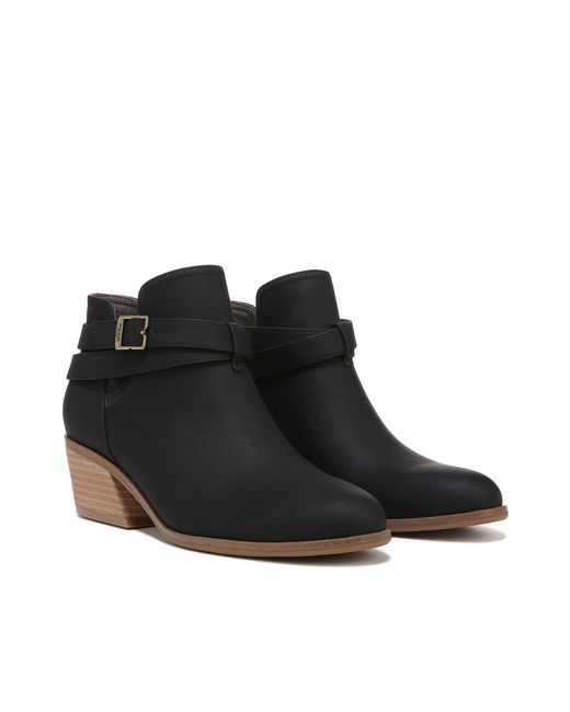 Dr. Scholls S Literally Ankle Bootie Black Smooth 8.5 M