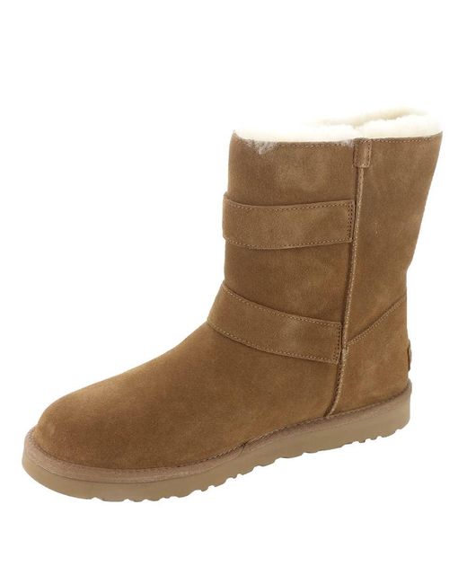 UGG Bailey Graphic Logo Strap Fashion Boot in Brown | Lyst
