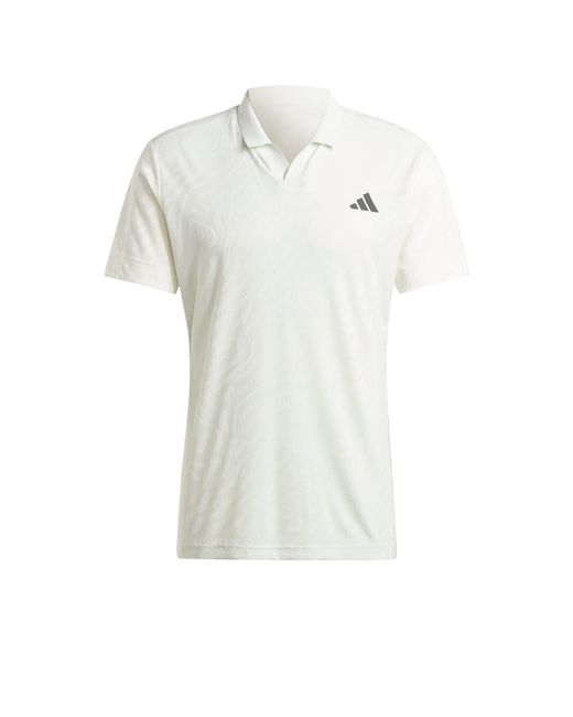 Adidas White Airchill Freelift Polo Shirt Pro for men