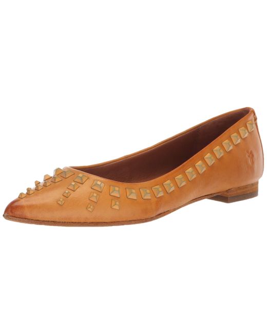 frye sienna studded ballet flat