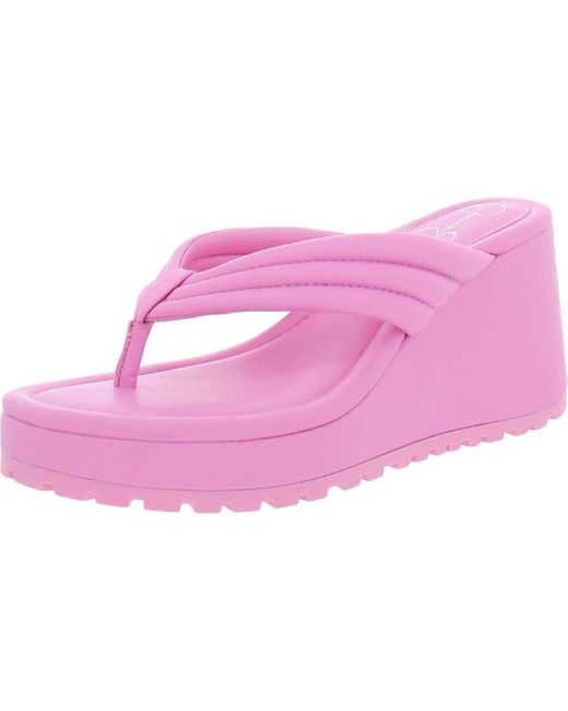 Jessica Simpson Pink Kemnie Wedge Sandal