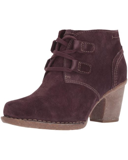 clarks aubergine ankle boots