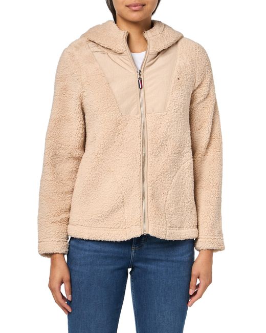 Tommy Hilfiger Blue Zip Up Sherpa Jacket