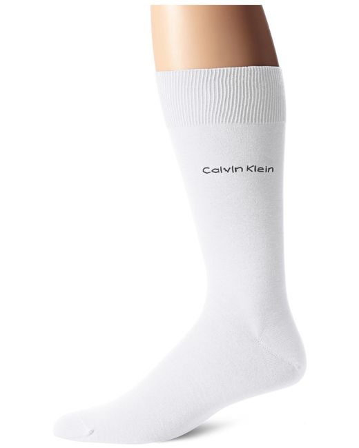 Calvin Klein White Egyptian Cotton Dress Socks for men