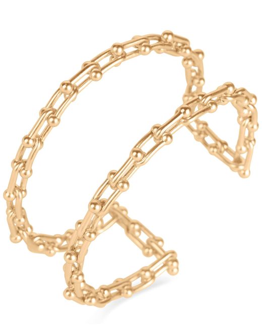 Lucky Brand Metallic Frozen Chain Statement Cuff Bracelet