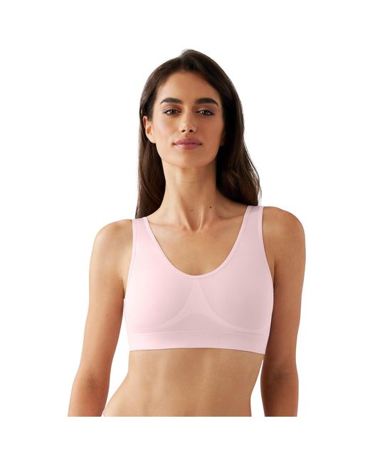 Wacoal Pink B-smooth Seamless Padded Mid Coverage Wire Free Bralette