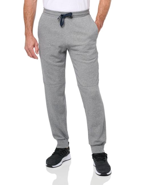 Emporio Armani Gray Iconic Terry Loungewear Pants for men
