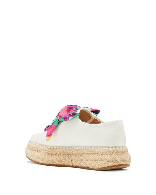 Kate Spade White Eastwell Orchid Bloom Sneakers