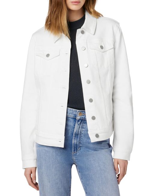 Joe's Jeans White The Relaxed Fit Comfort Stretch Denim Jacket