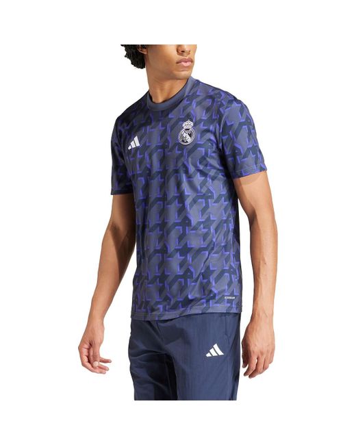 Adidas Blue Real Madrid 23/24 Pre-match Jersey for men