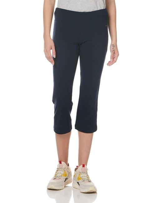 Jockey Cotton Stretch Slim Flare Capri Dark Navy in Blue Save 18 Lyst