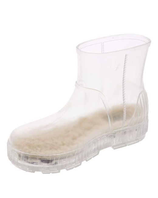 Ugg White Drizlita Rain Boot