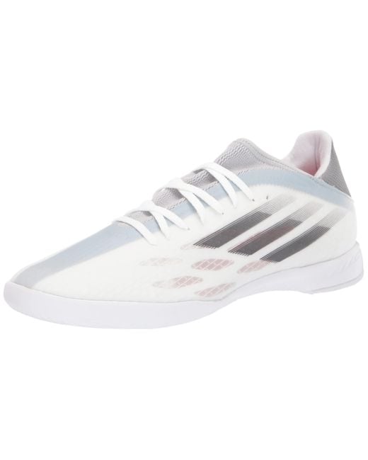 adidas Rubber Unisex Adult X Speedflow.3 Indoor Soccer Shoe in White
