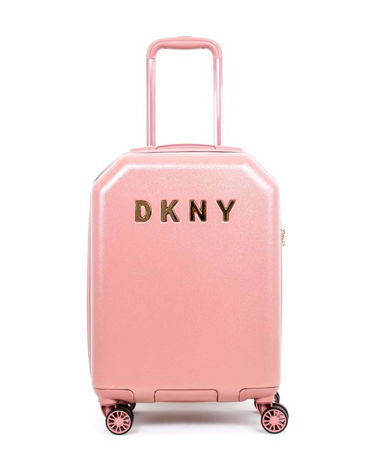 DKNY Pink Metal Logo 26" Upright Spinner
