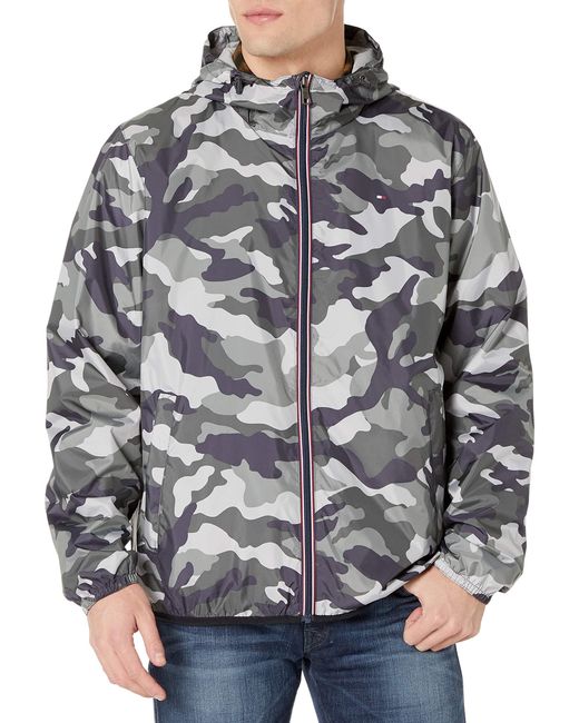 Tommy Hilfiger Synthetic Lightweight Active Water Resistant Hooded Rain
