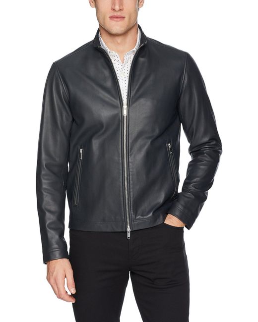theory leather jacket men