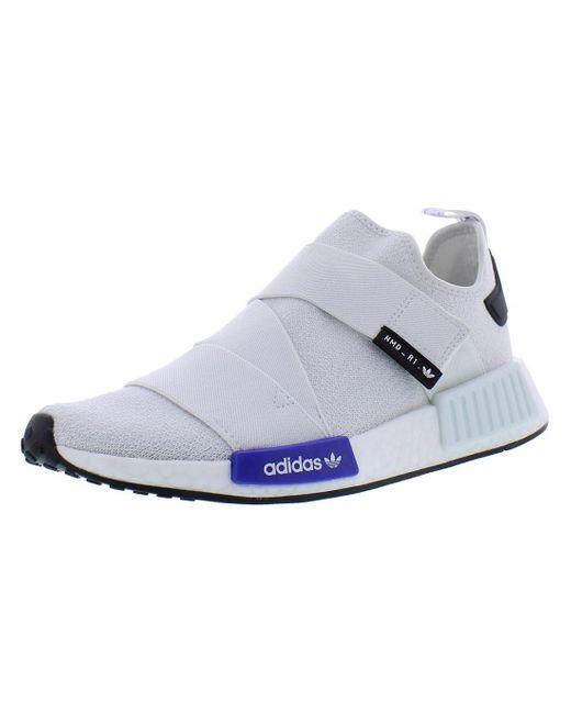Adidas White Nmd_r1 Strap Shoes