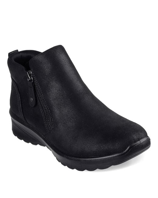 Skechers Blue Modern Comfort Lovely Vibe-fall In Bloom Ankle Boot