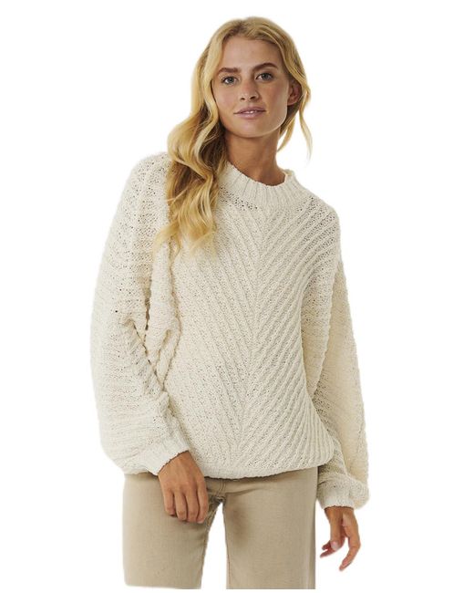 Rip Curl Natural Classic Surf Knit Pullover Crew Sweater