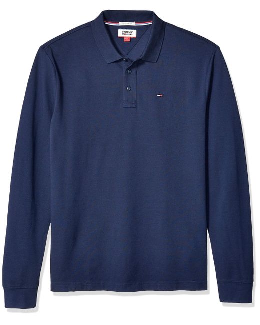tommy hilfiger men's long sleeve polo shirts