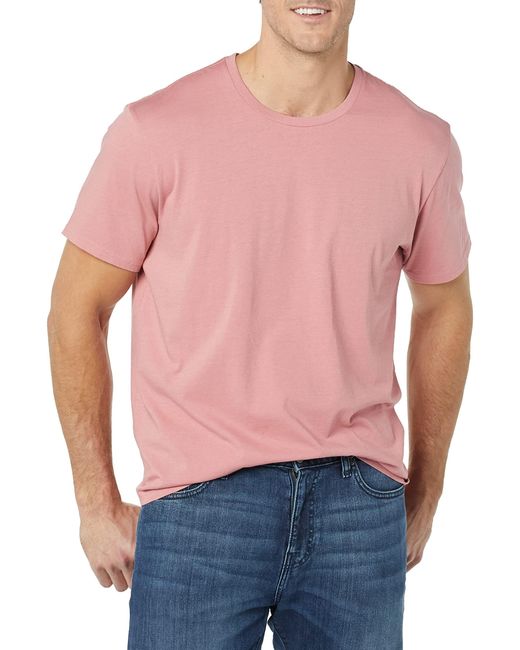 Goodthreads Red Short-sleeved Crewneck Cotton T-shirt for men