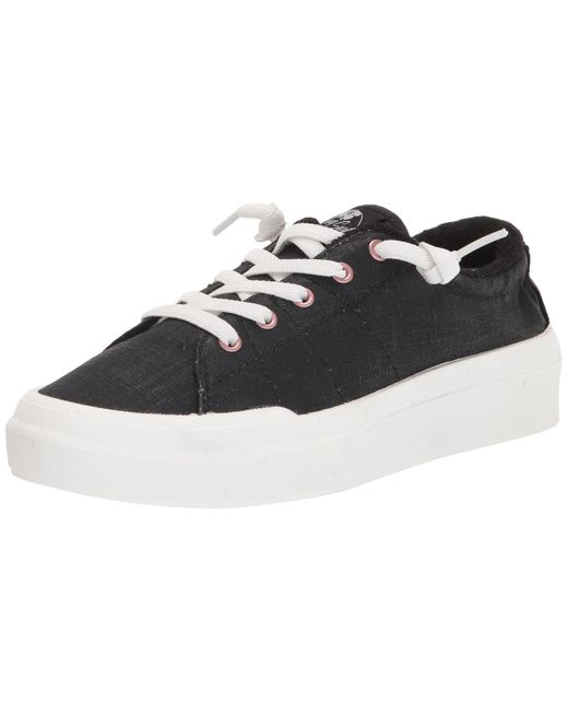 Roxy Canvas Rae Sneaker Shoe in Black - Save 2% | Lyst