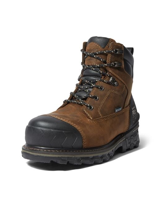 Timberland Brown Boondock Hd 6 Inch Composite Safety Toe Insulated Waterproof Industrial Work Boot for men