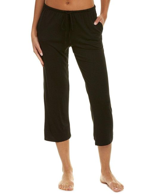 Ellen Tracy Green Cropped Pajama Pant